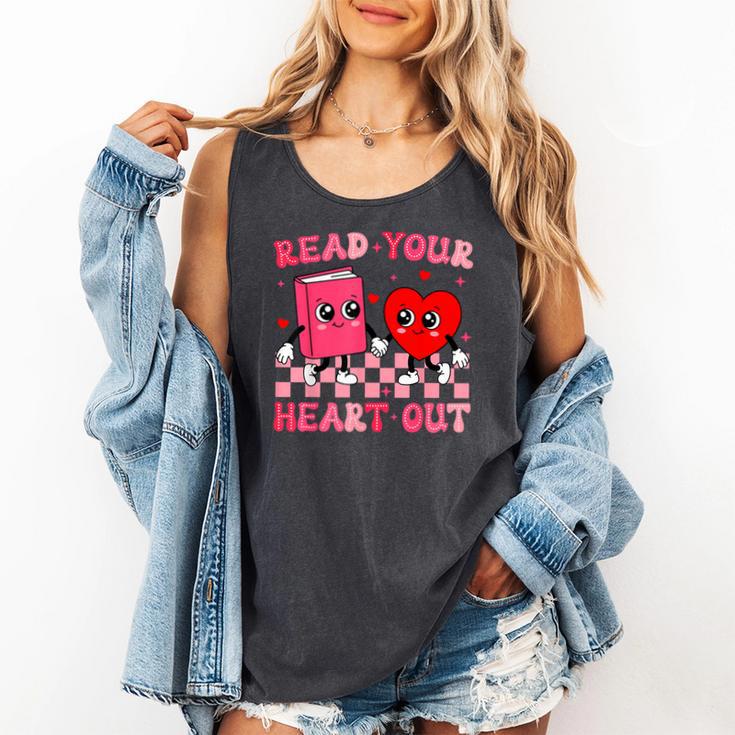 Read Your Heart Out Cute Reading Book Lover Comfort Colors Tank Top Read Your Heart Out Cute Reading Book Lover Comfort Colors Tank Top