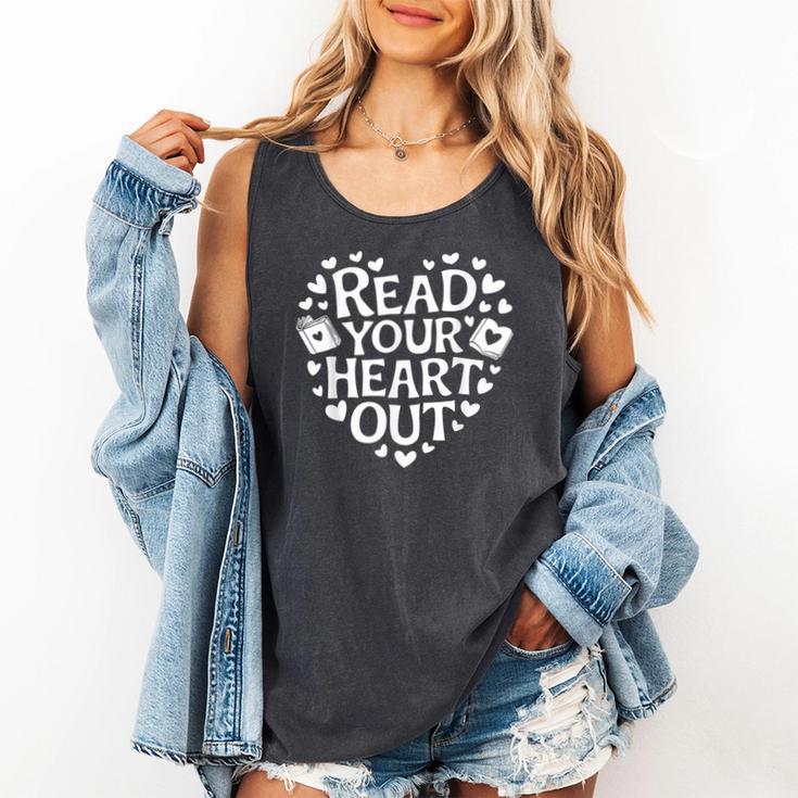 Read Your Heart Out Teacher Women Bookish Reader Book Lover Comfort Colors Tank Top Read Your Heart Out Teacher Women Bookish Reader Book Lover Comfort Colors Tank Top