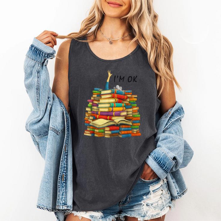 Reading Books Librarian Reader Nerd I'm Ok Teacher School Comfort Colors Tank Top Reading Books Librarian Reader Nerd I'm Ok Teacher School Comfort Colors Tank Top
