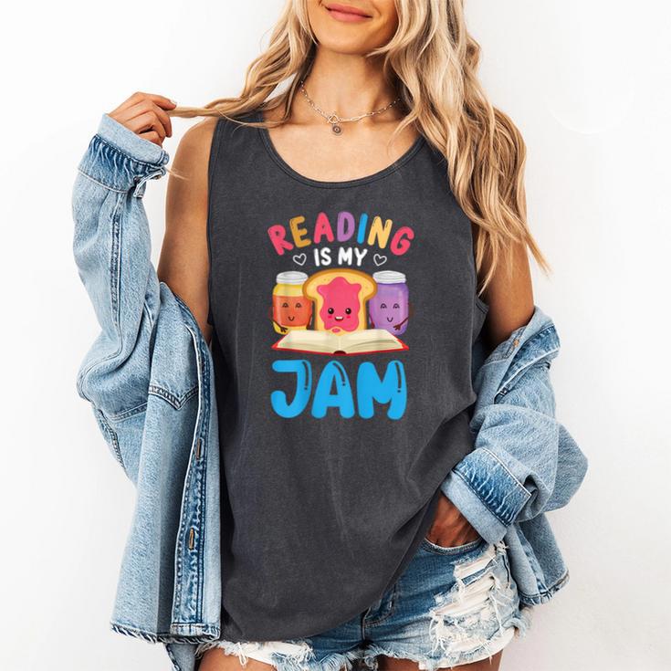Reading Is My Jam I Love To Read Books Boy Girl Comfort Colors Tank Top Reading Is My Jam I Love To Read Books Boy Girl Comfort Colors Tank Top