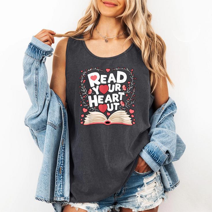 Teach Inspire Grow Everyday Read Your Heart Out Valentine Book-Themed Small Comfort Colors Tank Top Teach Inspire Grow Everyday Read Your Heart Out Valentine Book-Themed Small Comfort Colors Tank Top