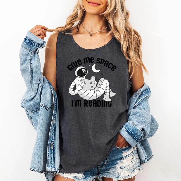 GIVE ME Space I'm Reading Kids Astronaut Book Reader Meme Premium Tri-Blend Comfort Colors Tank Top