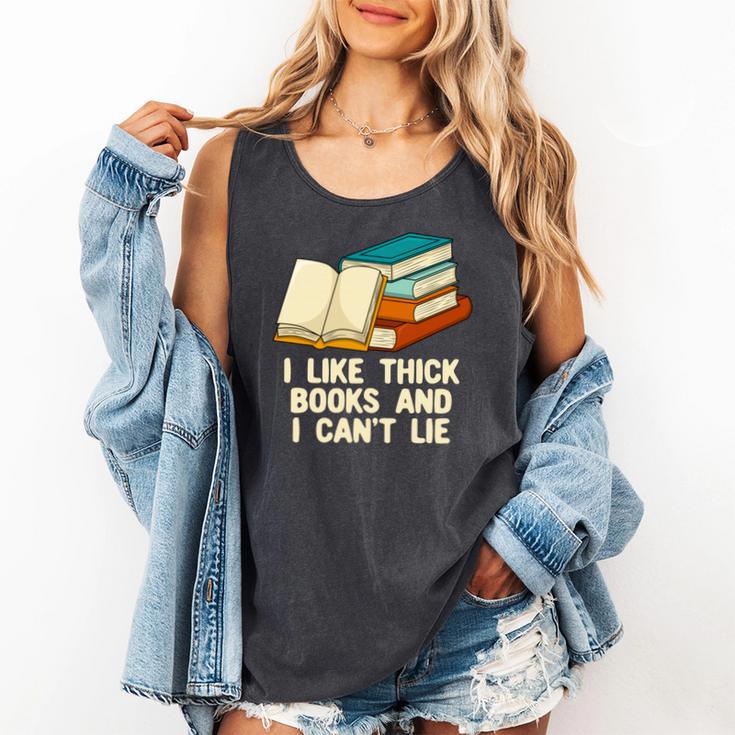 Like Thick Books Cant Lie Happiness Reading Positive Comfort Colors Tank Top