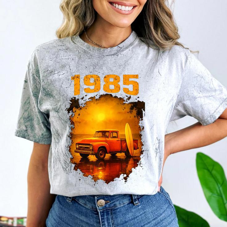 1985 Vintage Sunset Surf Truck Retro Beach Nostalgia Comfort Color Blast T-Shirt