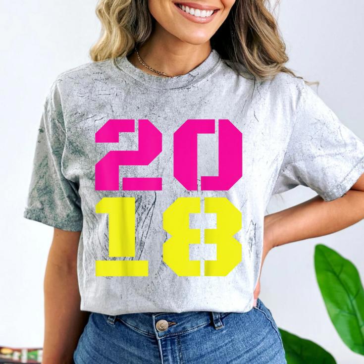 2018 Big Neon Numbers For The New Year Or Graduation Comfort Color Blast T-Shirt