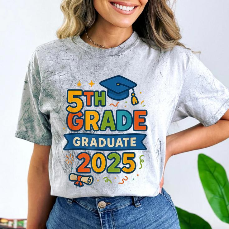 5th Grade Graduation 2025 Graphic – Class Of 2025 Theme Comfort Color Blast T-Shirt