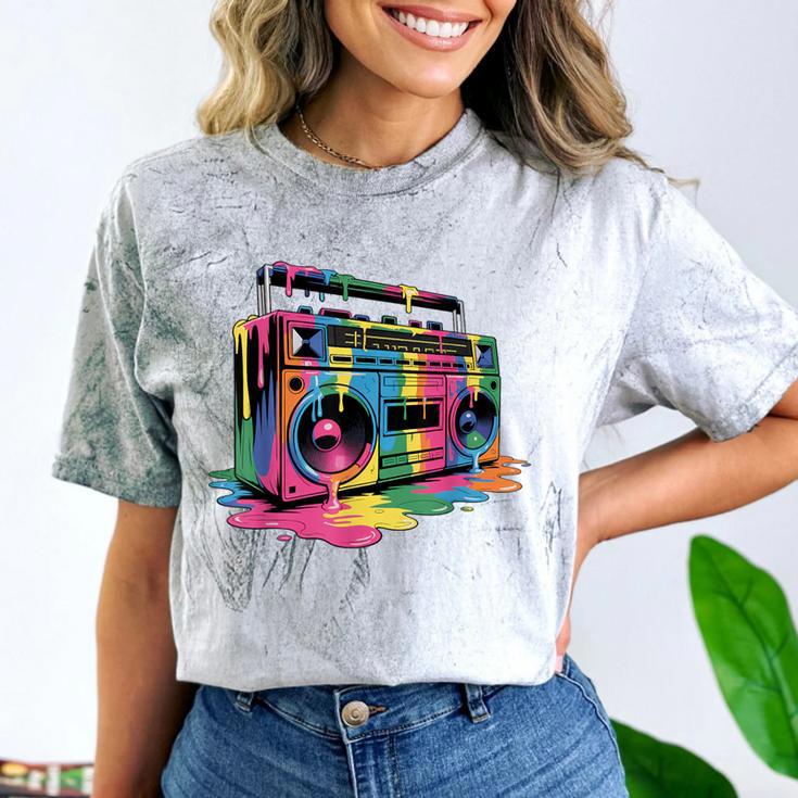 80s 90s Hip Hop Nostalgia Retro Boombox Music Lovers Comfort Color Blast T-Shirt