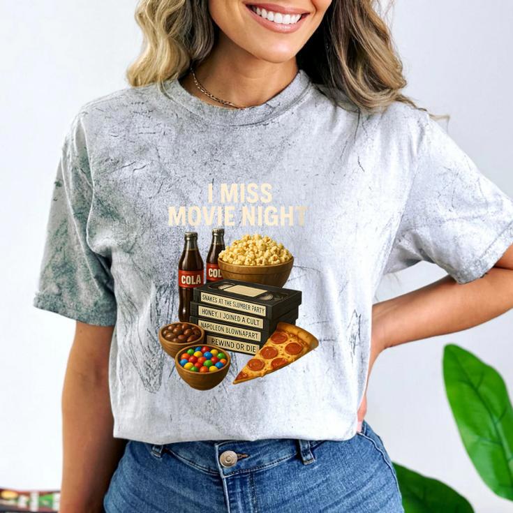 80's & 90's Nostalgia T- Shirt I Miss Movie Night Comfort Color Blast T-Shirt