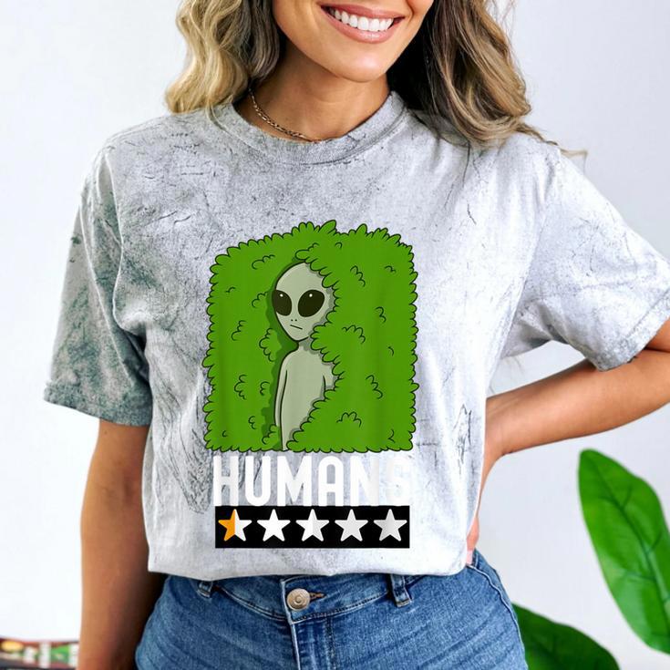 Alien Avoids Humans Sarcastic Introvert Humor Comfort Color Blast T-Shirt
