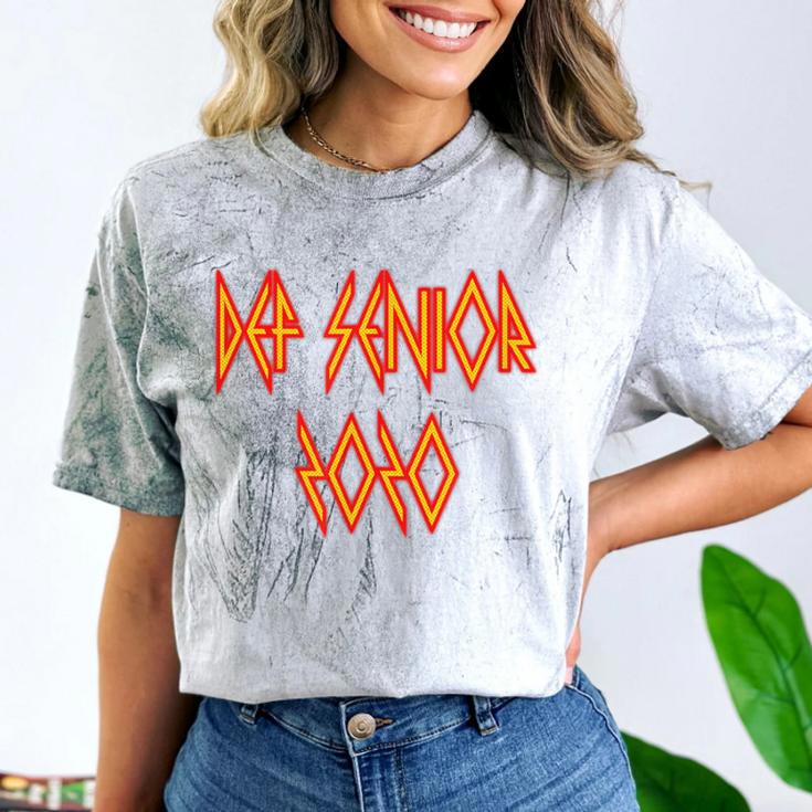 Class Of 2020 Senior 80s And 90s Rock Style Graduation Comfort Color Blast T-Shirt