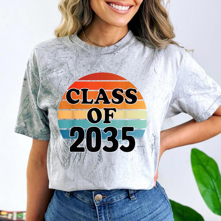 Class Of 2035 Senior Graduate Retro Graduation Comfort Color Blast T-Shirt