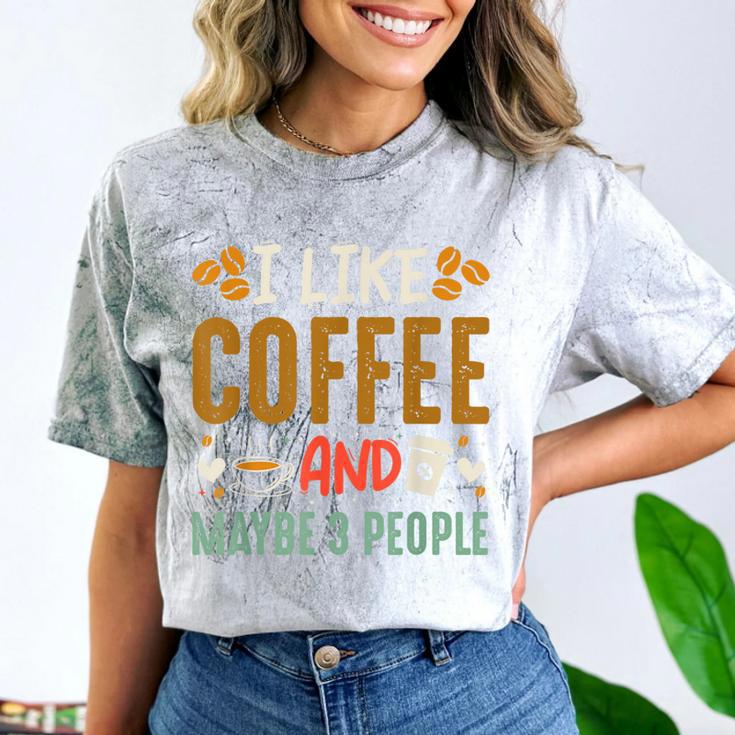 Coffee & Introvert Humor Tee Quote Cute Font Comfort Color Blast T-Shirt