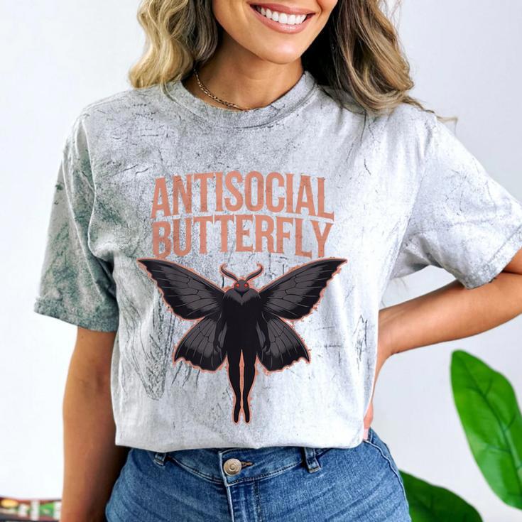 Cryptid Cryptozoology Mothman Introvert -Adults Butterfly Small Crew Neck Classic Fit Short Sleeve Polyester 100 Printed Blended Fabric Comfort Color Blast T-Shirt