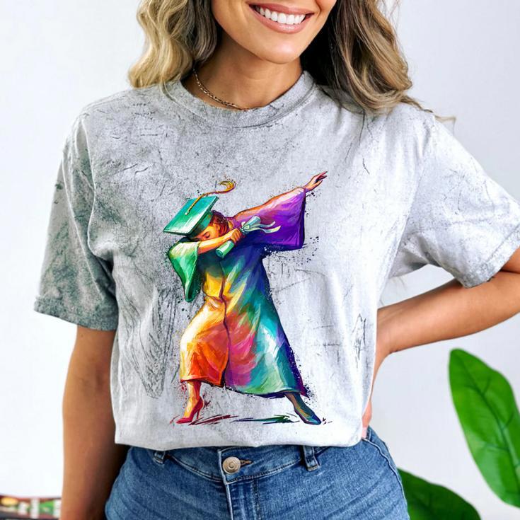 Dabbing Graduation Women Comfort Color Blast T-Shirt