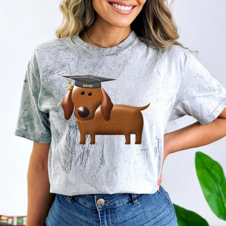 Dachshund Graduation 2018 Dog Graduation Shirt For Men Women Kids Comfort Color Blast T-Shirt