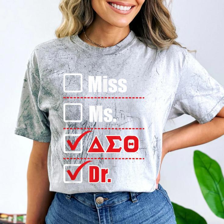 Delta Sigma Theta Sorority Delta Doctor Graduation Comfort Color Blast T-Shirt