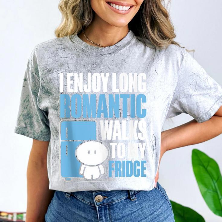 I Enjoy Long Romantic Walks To My Fridge Introvert Comfort Color Blast T-Shirt