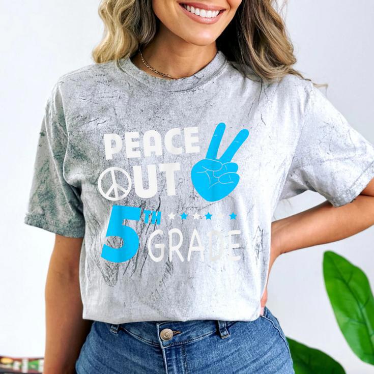 Fifth Grade Graduation Peace Out 5th Grade Boys Comfort Color Blast T-Shirt