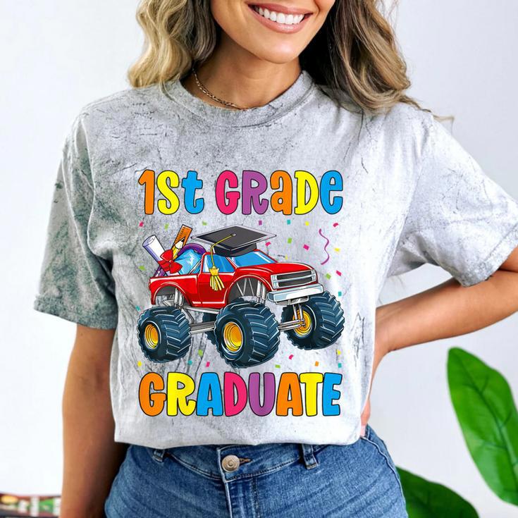 First Grade Graduation Monster Truck 1st Grade Graduate Comfort Color Blast T-Shirt
