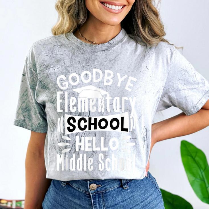 Goodbye Elementary School Graduation Hello Middle School Comfort Color Blast T-Shirt
