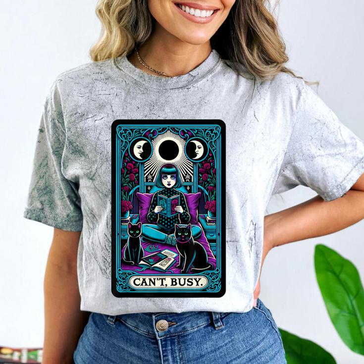 Gothic Girl Tarot Card Introverted Reader And Reading Comfort Color Blast T-Shirt