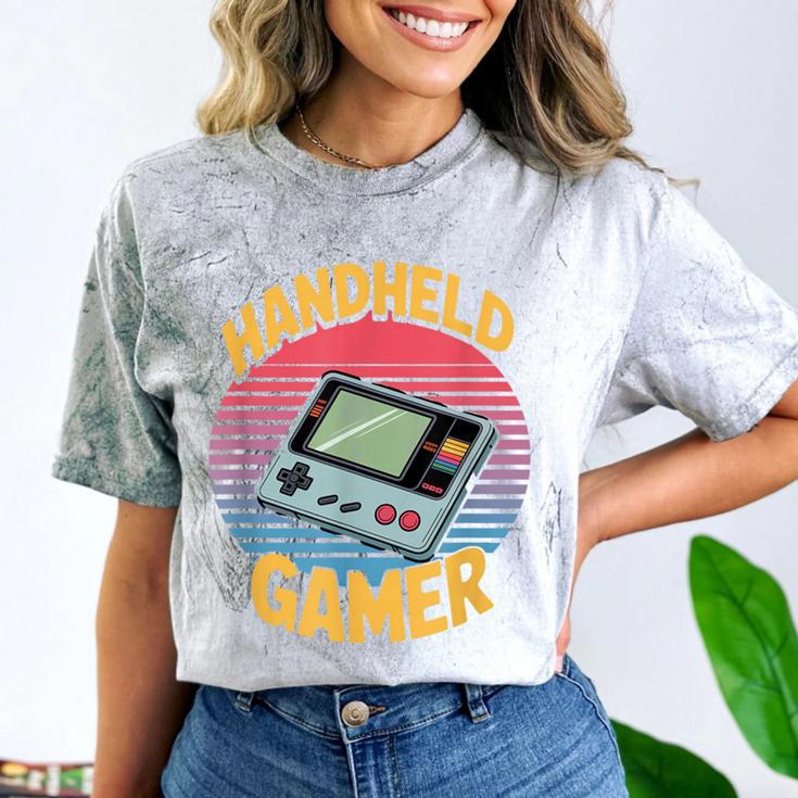 Handheld Gamer Retro Portable Console Nostalgia Comfort Color Blast T-Shirt