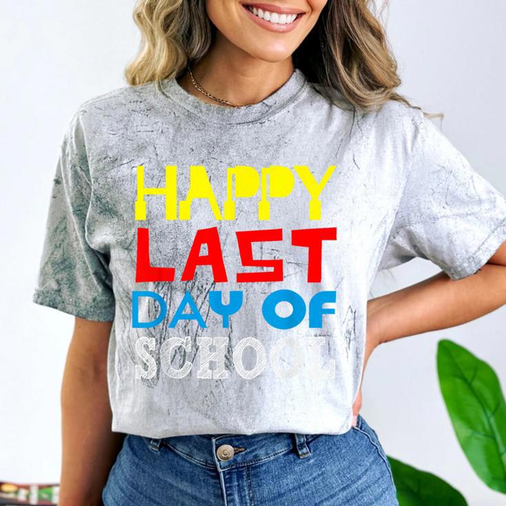 Happy Last Day Of School Graduation Teachers Student Comfort Color Blast T-Shirt