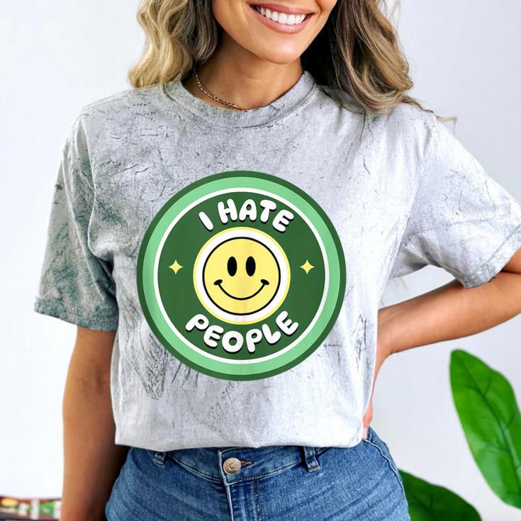 I Hate People Saying For Introverts Comfort Color Blast T-Shirt