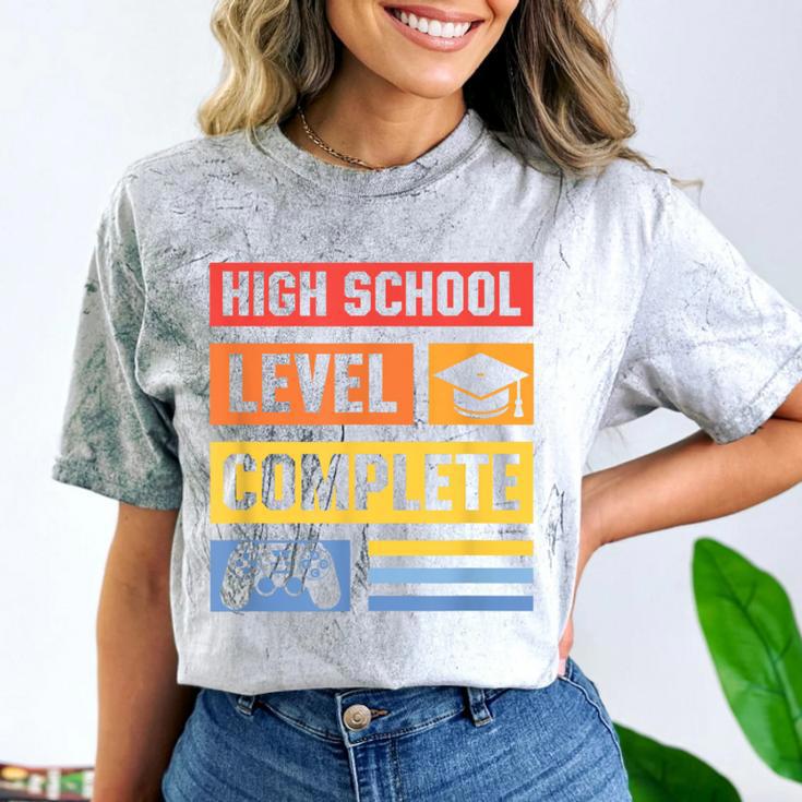 High School Level Complete Class Of 2024 Senior Graduation Comfort Color Blast T-Shirt