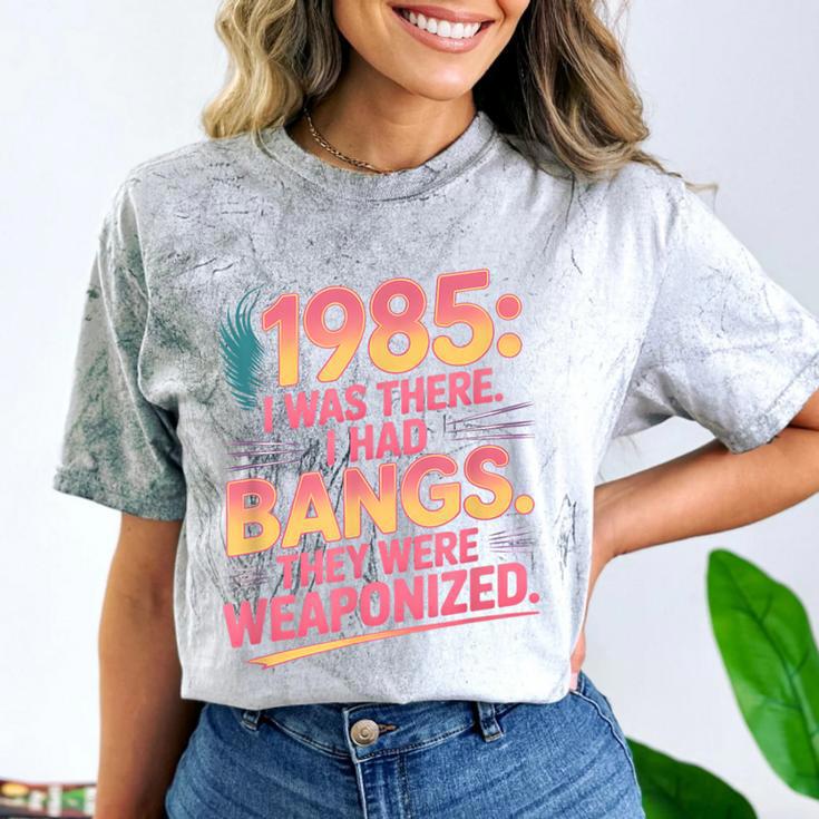 Hilarious 1985 Big Hair Bangs Joke For Gen X Nostalgia Comfort Color Blast T-Shirt