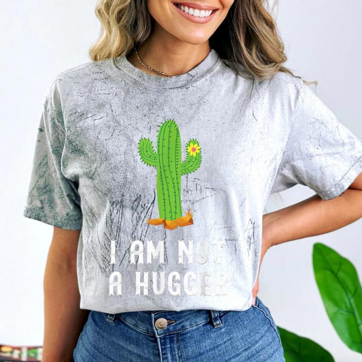 I'm Not A Hugger Cactus Not a Hugger Introvert Cute Comfort Color Blast T-Shirt