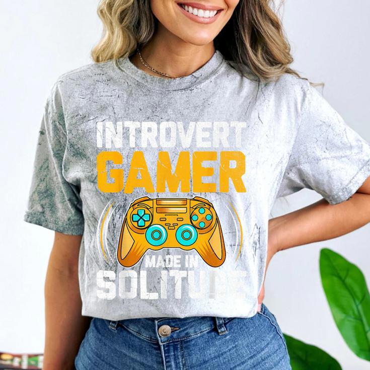 Introvert Gamer Video Games Anti Social Team Player Comfort Color Blast T-Shirt