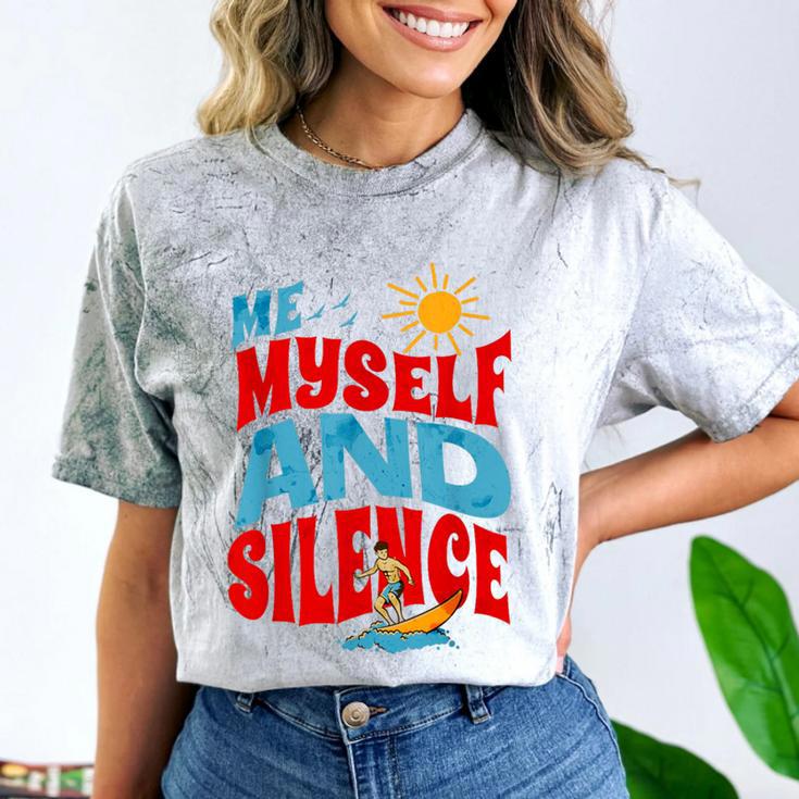 Introvert Relaxation Me Myself And Silence Summer Vacation For Men Women Comfort Color Blast T-Shirt