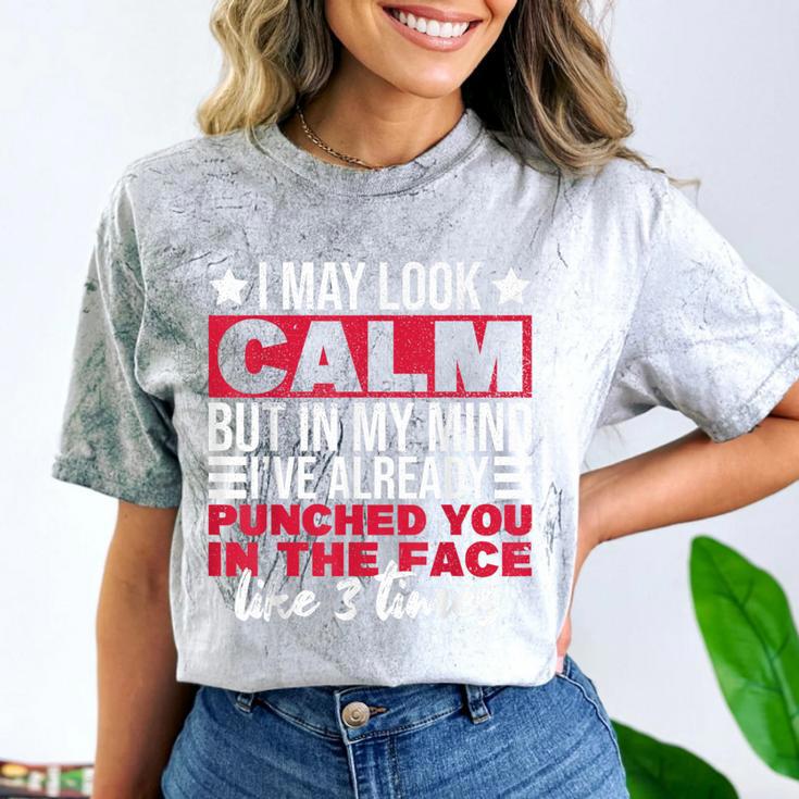 Introverts I May Look Calm But In My Head Comfort Color Blast T-Shirt