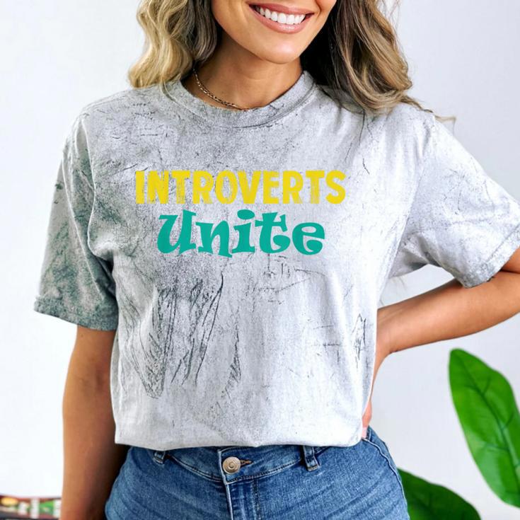 Introverts Unite I Introvert Comfort Color Blast T-Shirt
