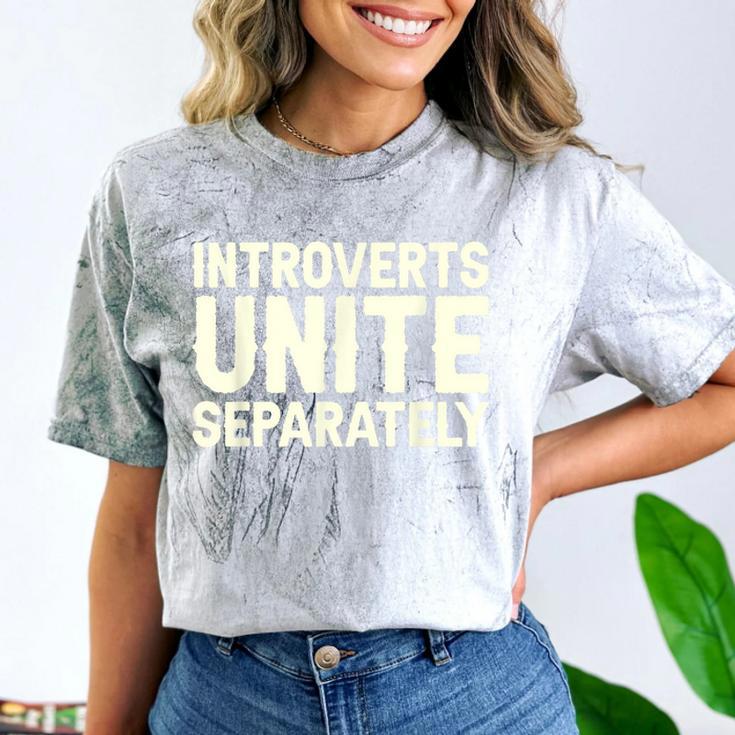Introverts Unite Separately I Introvert Comfort Color Blast T-Shirt