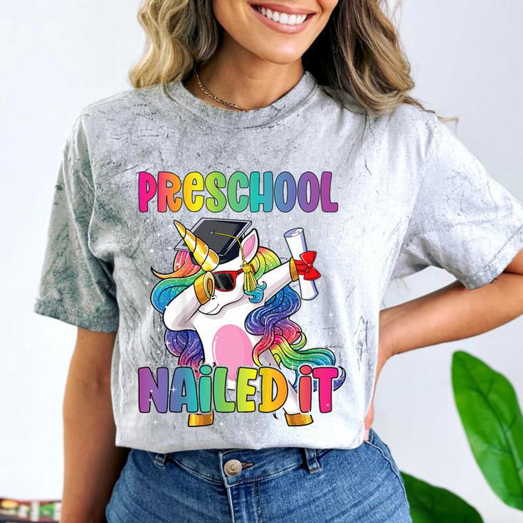 Kids Preschool Graduate Unicorn Nailed It Preschool Graduation Comfort Color Blast T-Shirt