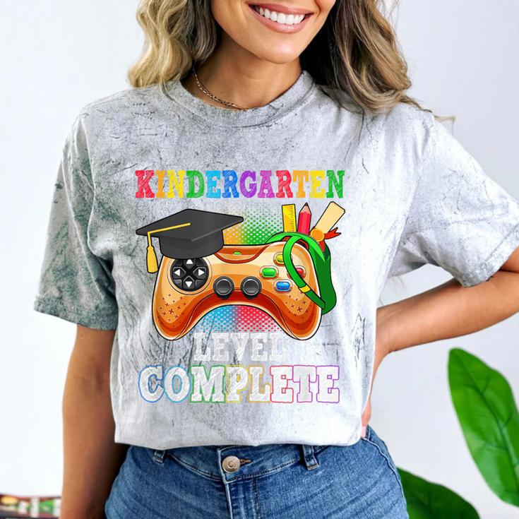 Kindergarten Level Complete Last Day Of School Graduation Comfort Color Blast T-Shirt