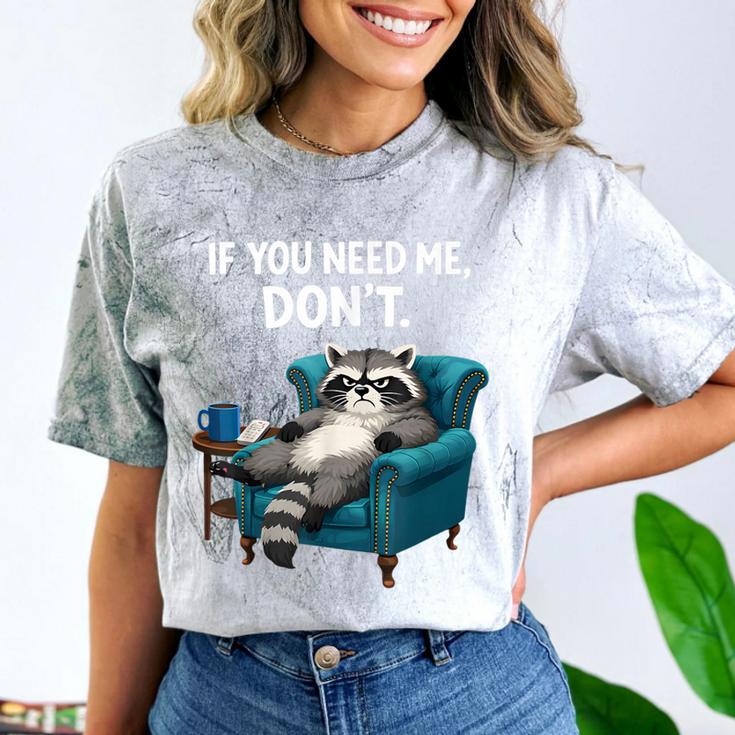 Lazy Raccoon Sarcastic Introvert Humor Japanese Animal Comfort Color Blast T-Shirt