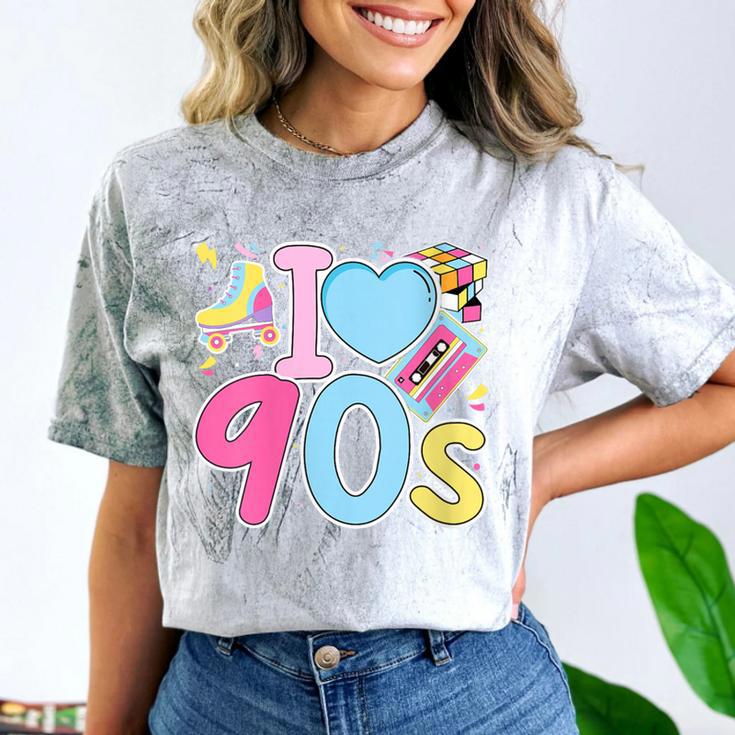 I Love 90's Retro Style Nostalgia Vibe 1990's Party Comfort Color Blast T-Shirt