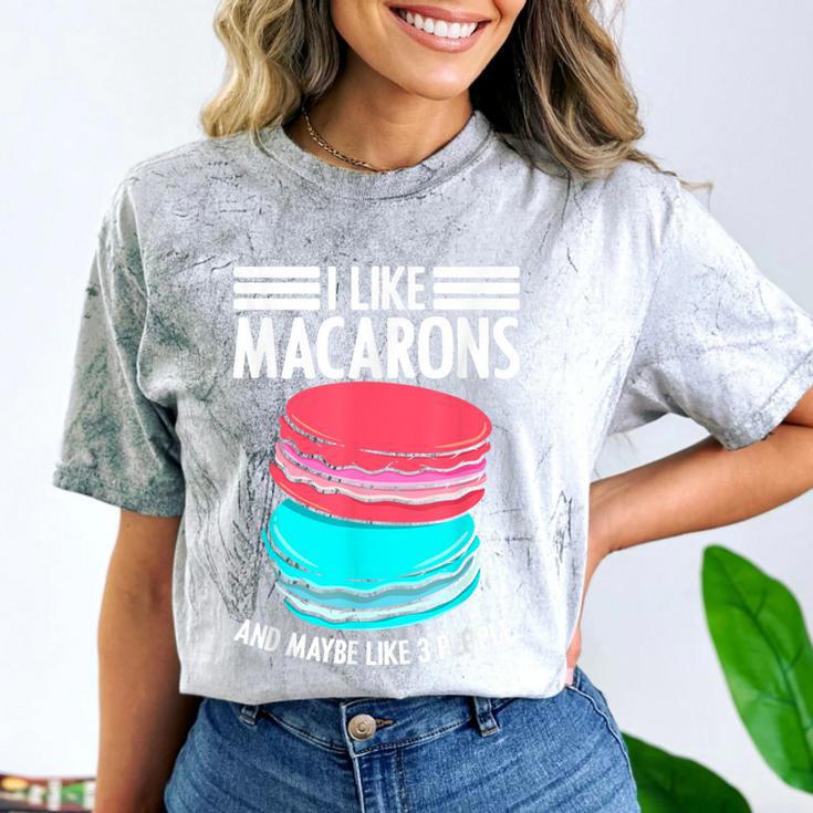 Macaroons Dessert Antisocial Introvert Pastries Food Lover Comfort Color Blast T-Shirt