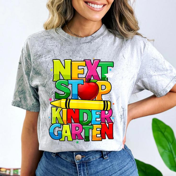 Next Stop Kindergarten Preschool Graduation 2023 Boys Girls Comfort Color Blast T-Shirt