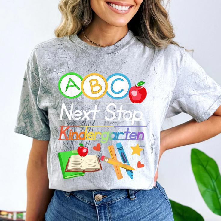 Next Stop Kindergarten Preschool Graduation 2025 Boy Girl Comfort Color Blast T-Shirt