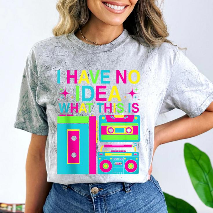 I Have No Idea What This Is Retro 70's 80's 90's Nostalgia Comfort Color Blast T-Shirt