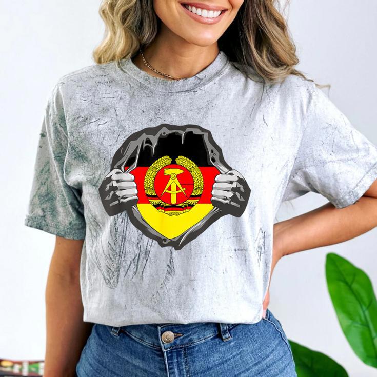 Nostalgia Chest Flag GDR Comfort Color Blast T-Shirt