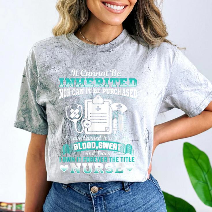 Nursing School Graduation Inherited RN LPN Nurse Grad 2021 Comfort Color Blast T-Shirt