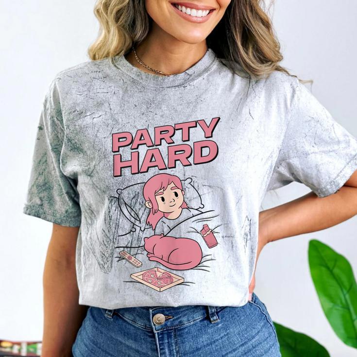 Party Hard Comfortable Stay At Home Introvert Comfort Color Blast T-Shirt