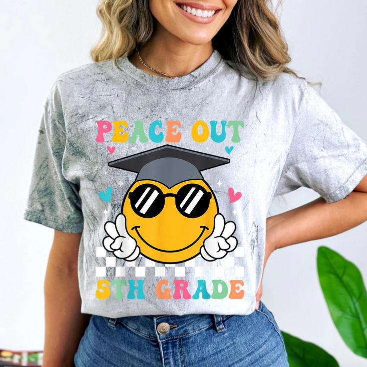 Peace Out 5th Grade Graduation Last Day Of School Comfort Color Blast T-Shirt