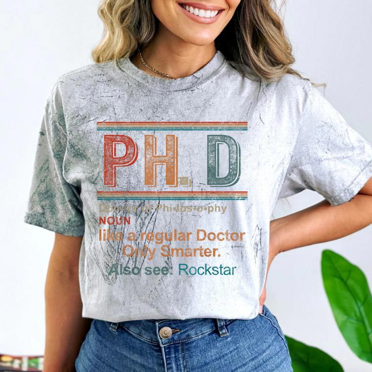 PHD Definition Doctor Of Philosophy Degree Graduation Comfort Color Blast T-Shirt