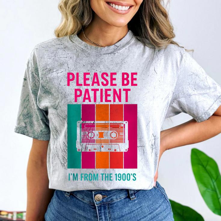 Please Be Patient I'm From The 1900s Retro Cassette Tape Comfort Color Blast T-Shirt